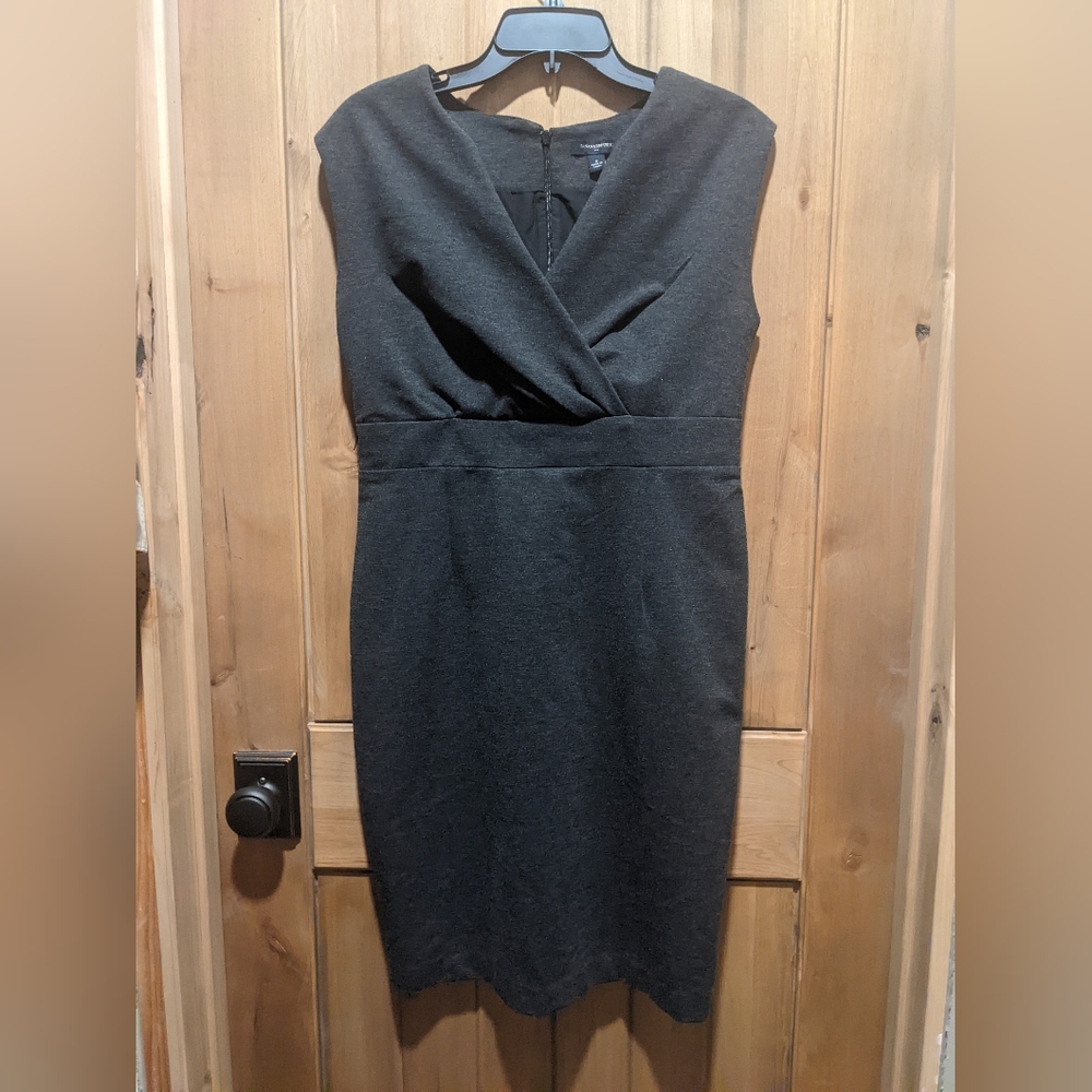 Gray professional knee length dress